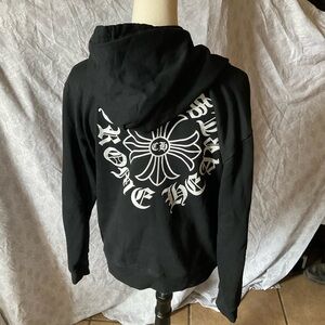 Chrome Hearts Horseshoe Logo Black Hoodie